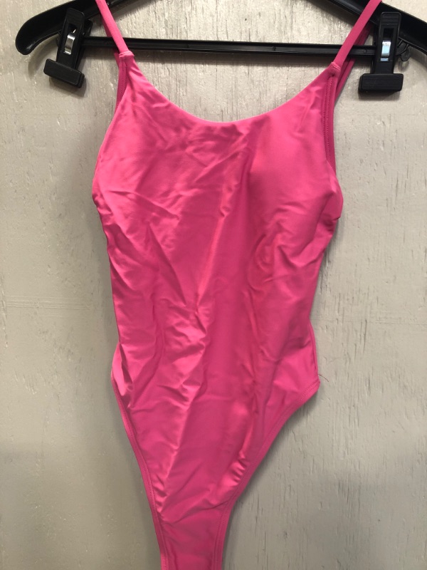 Photo 1 of One Piece Pink Bathing Suit Swimwear Size XS  NEW