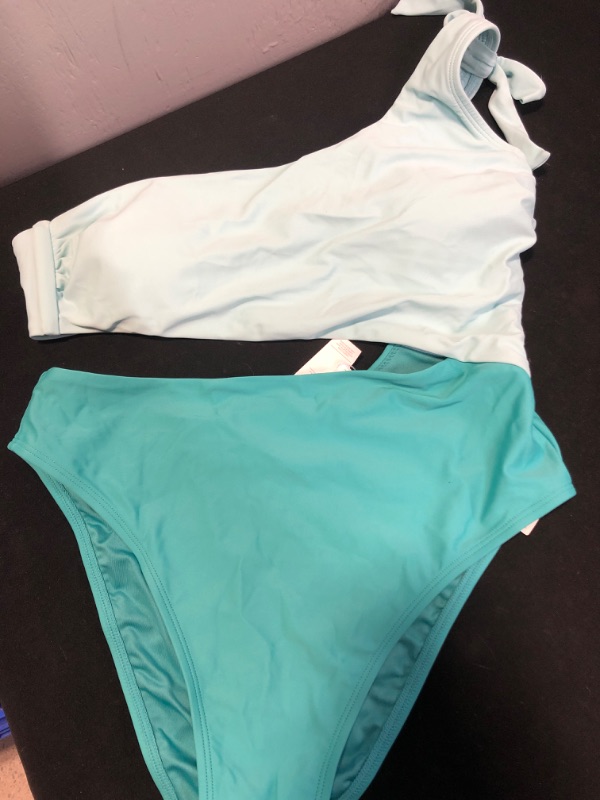 Photo 1 of Green One Piece Bathing Suit Swimwear Size Large NEW