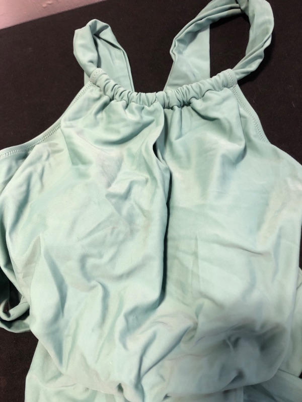 Photo 1 of Green One Piece Bathing Suit Swimwear Size Large NEW