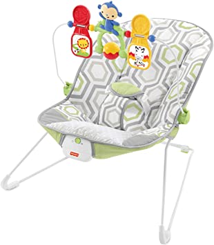 Photo 1 of Fisher-Price Baby Bouncer - Geo Meadow, Infant Soothing and Play Seat, Multi