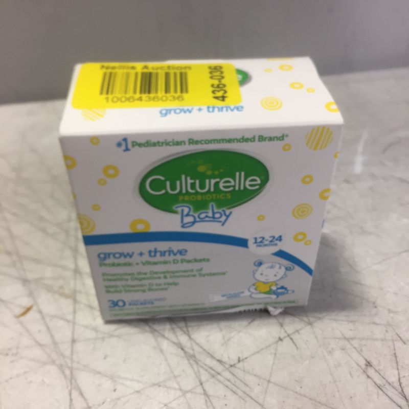 Photo 2 of Culturelle Baby Grow + Thrive Probiotics + Vitamin D Packets, Supplements Good Bacteria Found in Breast Milk, Helps Promote a Healthy Immune System & Digestive System*, Gluten Free & Non-GMO, 30 Count
