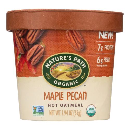 Photo 1 of 12 pack, Nature's Path Organic Maple Pecan Hot Oatmeal