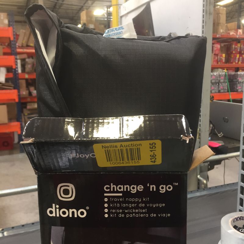 Photo 2 of Diono Change 'n Go Baby Diaper Changing Mat, Portable, Lightweight Travel Diaper Station Kit With Waterproof Cushioned Pad, Black
