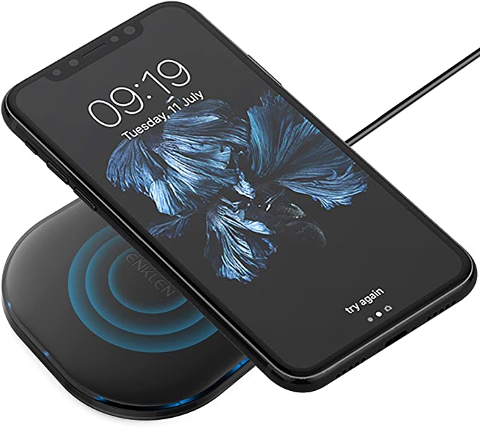 Photo 1 of Fast Wireless Charger 10W Max with QC 3.0 Adapter, Compatible with iPhone12/11/11 Pro/11 Pro Max/Xs MAX/XR/XS/X /8/8 Plus, Galaxy Note 10/ Note10 Plus/S20/S10/S9, AirPods Pro More
