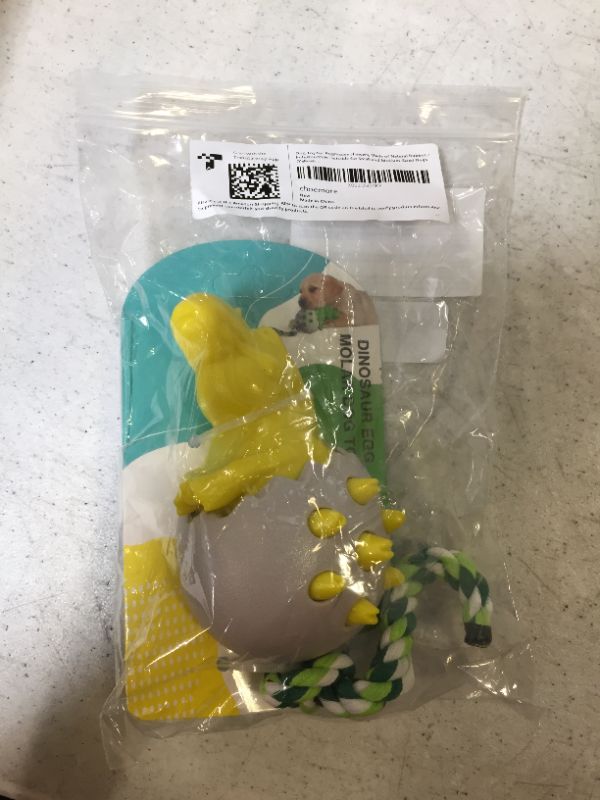 Photo 2 of Dog Toy for Aggressive chewers, Made of Natural Rubber, is Indestructible. Suitable for Small and Medium-Sized Dogs(Yellow)
