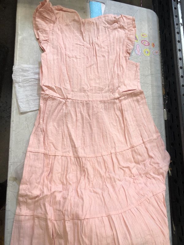 Photo 1 of womens sleeveless dress color pink size large 