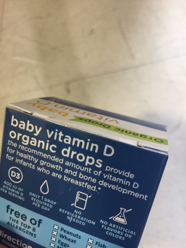 Photo 1 of Organic Baby Vitamin D Drops 100 Servings
exp 02/2023