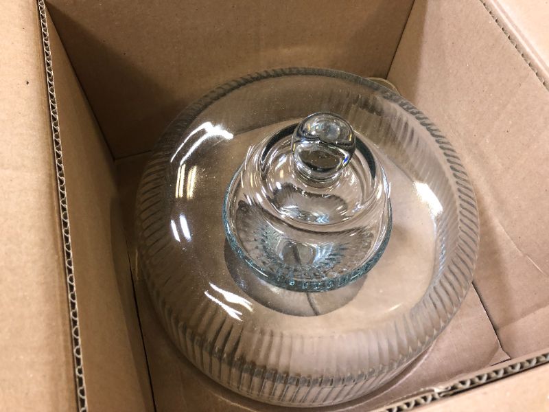 Photo 1 of Anchor Hocking Monaco Cake Set, STD, Crystal
