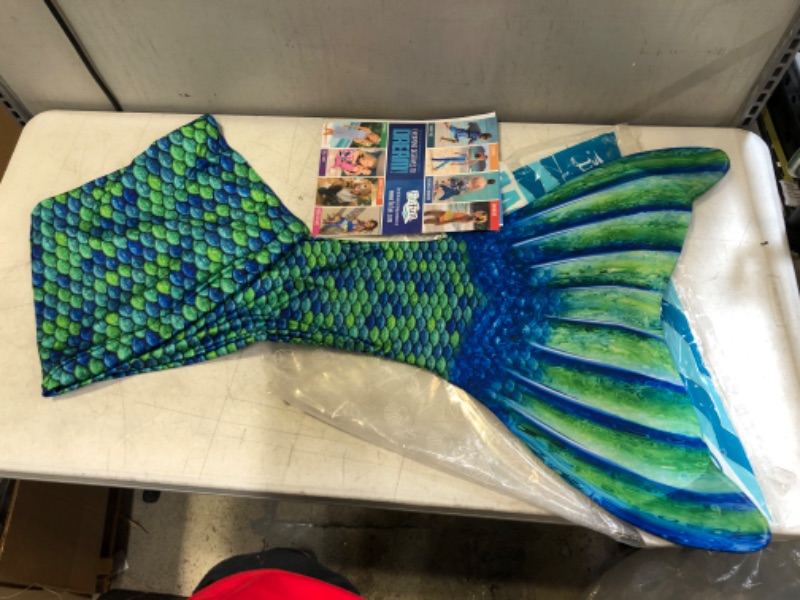 Photo 2 of Fin Fun Adult Reinforced Mermaid Tail for Swimming, Monofin Included - Adult & Teen Sizes SMALL
