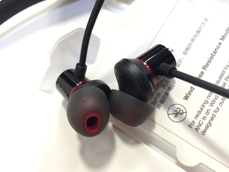 Photo 4 of 1MORE Dual Driver BT ANC In-Ear Headphones Wireless Bluetooth Earphones with Active Noise Cancellation, ENC, Fast Charging, Magnetic Earbuds, Microphone and Volume Controls,