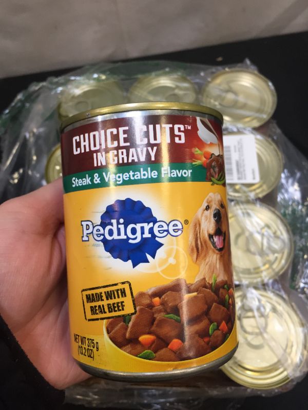 Photo 3 of 
PEDIGREE CHOICE CUTS IN GRAVY Adult Canned Wet Dog Food, 13.2 oz. (Pack of 12)
exp 10/19/2023