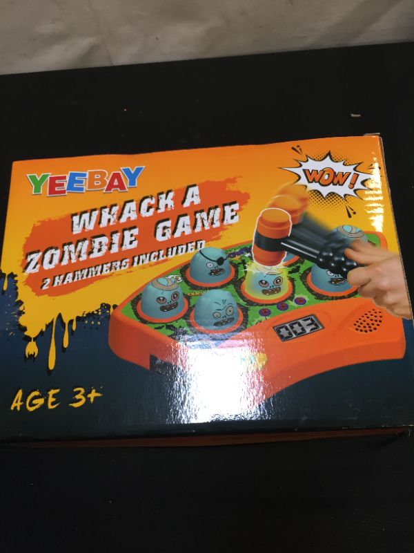 Photo 2 of 
Whack A Zombie Game, Fun Gift for Age 2, 3, 4, 5 Years Old Kids, Boys, Girls,2 Hammers Included