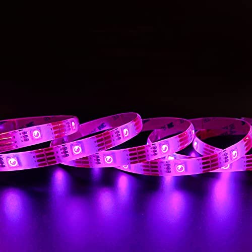 Photo 1 of 
TV LED Strip Lights, 5050 RGB Color Changing 12v LED Strip for Bedroom Home Decoration with 24 Keys IR Remote Control