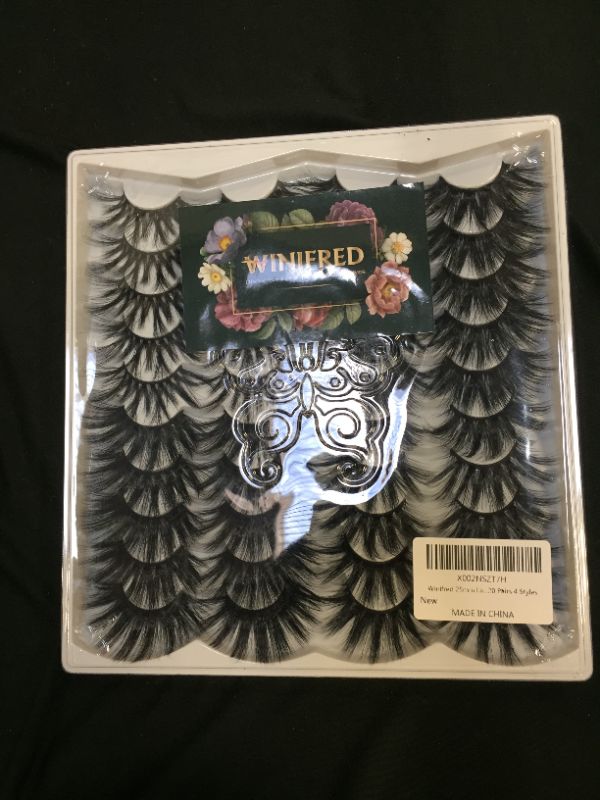 Photo 2 of 
Winifred 25mm Lashes Wholesale False Eyelashes Long Dramatic Volume 3D Fake Eyelashes Bulk 20 Pairs 4 Styles