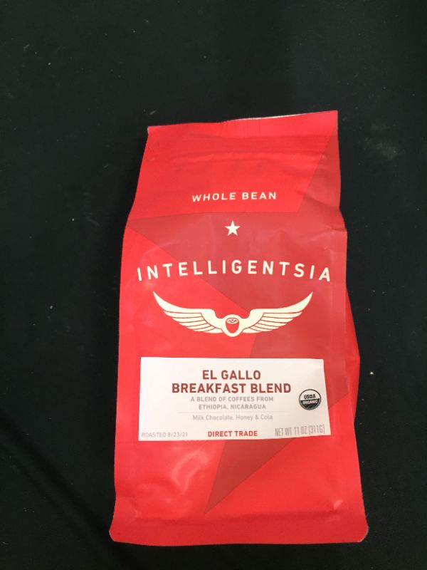 Photo 2 of Intelligentsia Organic El Gallo Breakfast Blend Coffee 12 oz. Bag
exp nov 21 2021