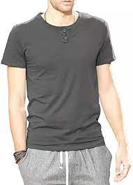 Photo 1 of BBDMY men's short sleeve size small grey henley t shirt 