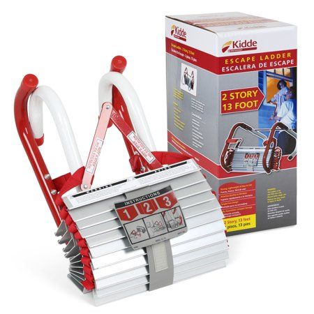 Photo 1 of KIDDE 468093 Emergency Escape Ladder, 13 Ft, Steel, 1,000 Lb Capacity