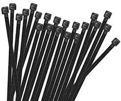 Photo 1 of 2 pack 8 inch 100 pcs each black zip ties 