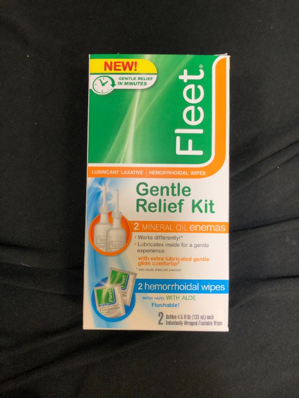 Photo 2 of  fleet laxative gentle relief kit, includes 2 mineral enemas and 2 hemorrhoid 
