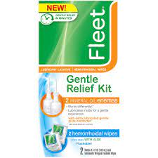 Photo 1 of  fleet laxative gentle relief kit, includes 2 mineral enemas and 2 hemorrhoid 