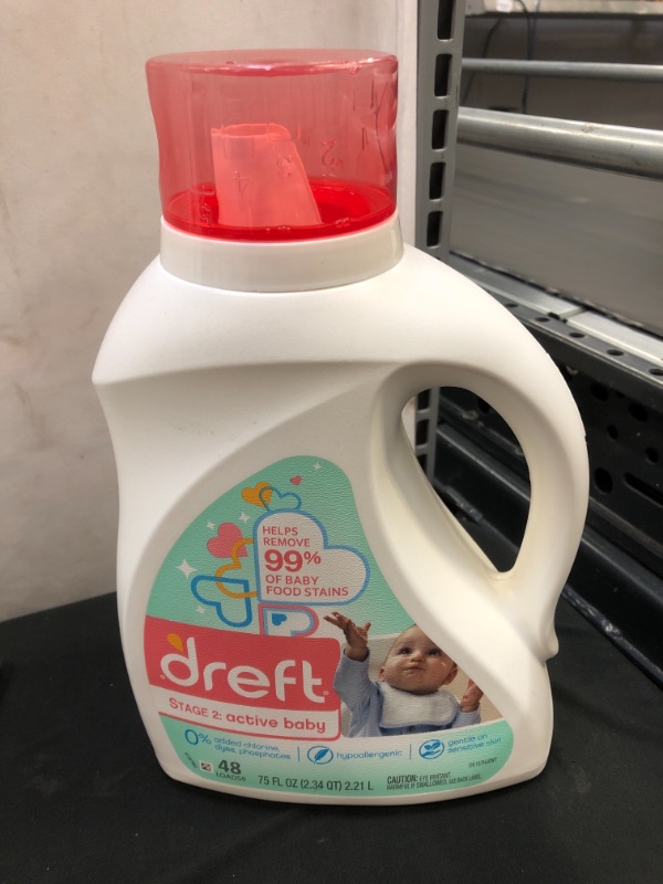 Photo 2 of Dreft Active Baby Liquid Laundry Detergent 75fl oz - 48 loads
