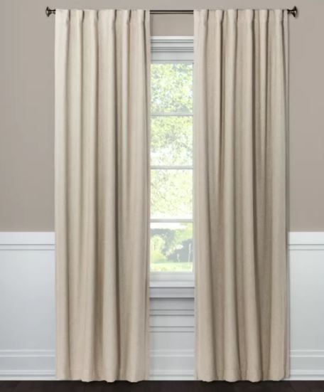 Photo 1 of Aruba Linen Blackout Curtain Panel - Threshold™ - SIZE 95 X 50 INCHES 
