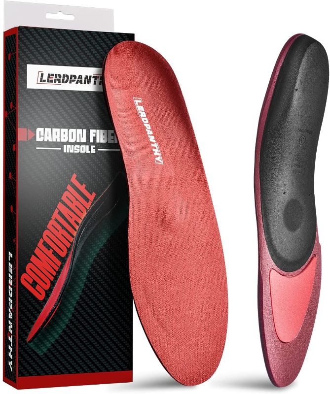 Photo 1 of 
LERDPANTHY Plantar Fasciitis Carbon Insoles Men Arch Supports Orthotics Inserts Women Relieve Flat Feet (10.4 INCH, Men 8-8.5 Women 10-10.5)