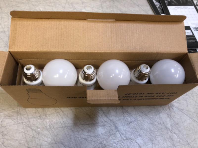 Photo 2 of Yamao A19 Led Light Bulbs 60 Watt Equivalent,2700K Warm Light Led Bulbs,Non Dimmable Standard E26 Base Lightbulbs,9W Energy Efficient 800 Lumens,Indoor Type A Led Flood Light Bulbs (6 Pack)
