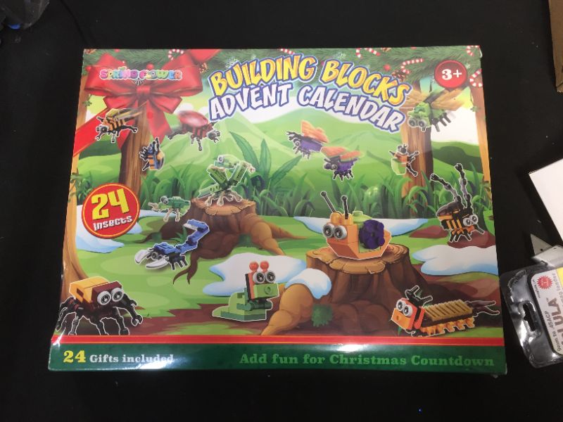Photo 1 of SpringFlower Advent Calendar,Christmas Holiday Calendar with 24pcs Critters Building Blocks Set,24 Days Surprise Countdown,STEM Miniature Building Toys,Count Down Gift for Boys Girls
