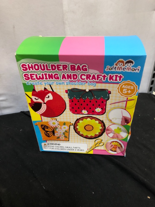 Photo 2 of JoltMemori Sewing Crafts Kits for Kids Beginners- 4 Design Shoulder Bag Fun DIY Crafts Projects for Kids Girls Great Gift for Girls
