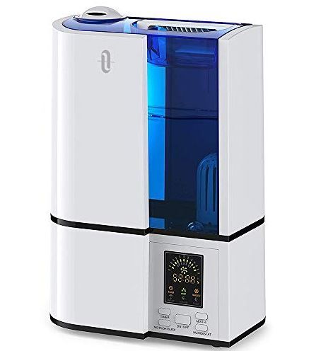 Photo 1 of TaoTronics Humidifiers, 4L Cool Mist Ultrasonic Humidifier for Bedroom Home Large Room Baby Room, Quiet Operation, LED Display with Humidistat, Waterless Auto Shut-off (1.06 Gallon, US 110V), 635414200045
