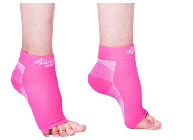 Photo 1 of Alvada Plantar Fasciitis Support Compression Socks Foot Sleeves - Comfortable Arch Support - Quick Pain Relief, Reduced Soreness, Faster Recovery 1 Pair - SIZE SMALL 
