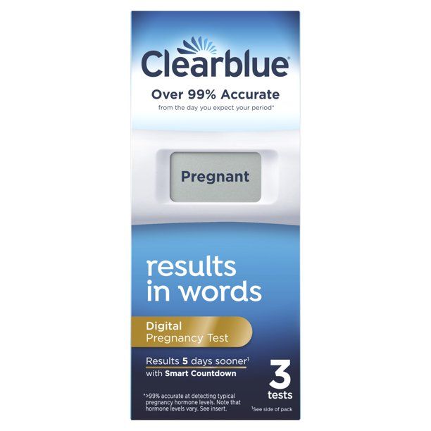 Photo 1 of Clearblue Digital Pregnancy Test with Smart Countdown, 3 Count EXP--2024-10-31
