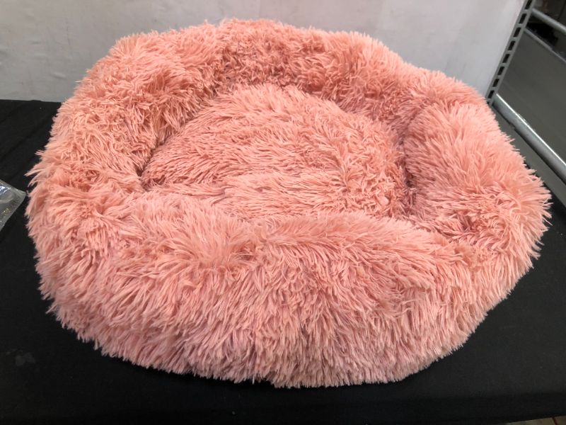 Photo 1 of 22" ROUND FLUFFY SHAGGY DOG BED