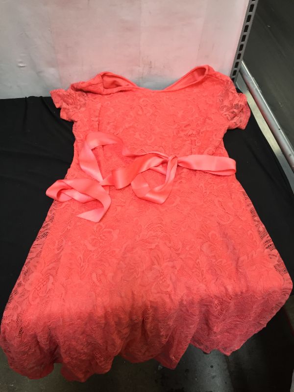 Photo 1 of WOMENS SHORT SLEEVE LACE DRESS CORAL
SIZE XL