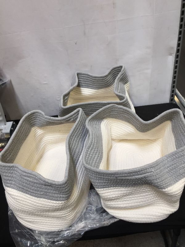 Photo 1 of 3 PCK STORAGE ORGANIZERS WHITE/GREY 10''