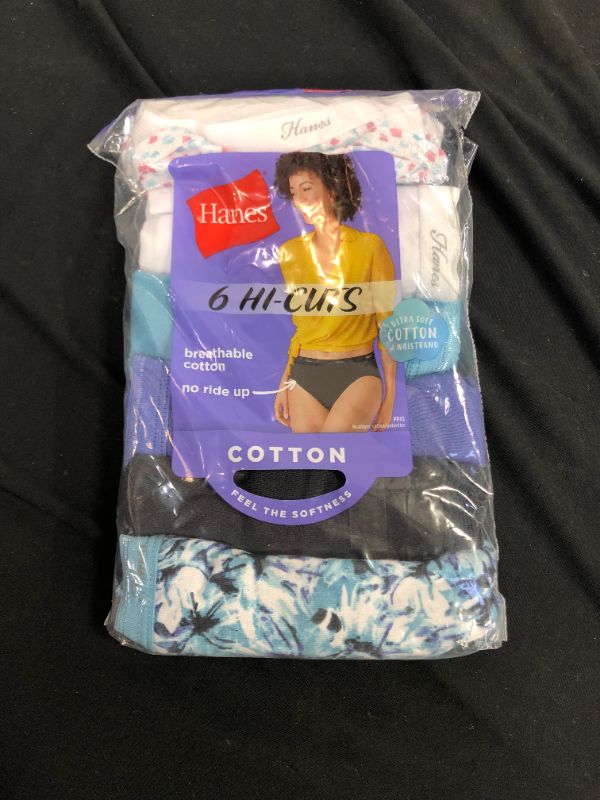 Photo 1 of HANES 6 HI CUTS COTTON BREATHABLE UNDERWEAR 
SIZE 7