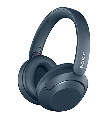 Photo 1 of  Sony WH-XB910N Extra BASS Noise Cancelling Headphones, Wireless Bluetooth Over The Ear Headset with Microphone and Alexa Voice Control, Blue