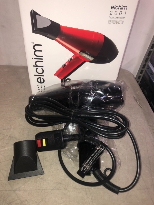 Photo 2 of ($142 Value) Elchim 2001 Hair Dryer, Black
