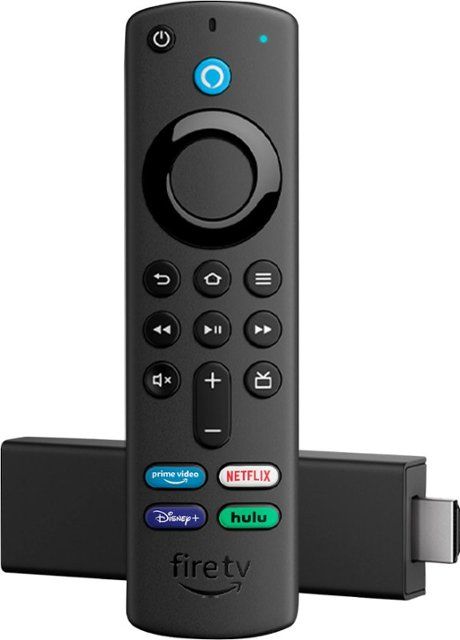 Photo 1 of Amazon - Fire TV Stick 4K with Alexa Voice Remote, Dolby Vision, HD Streaming Media Player (includes TV controls) - Black
