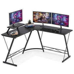 Photo 1 of Casaottima L Shaped Gaming Desk, 51" Home Office Desk with Round Corner
