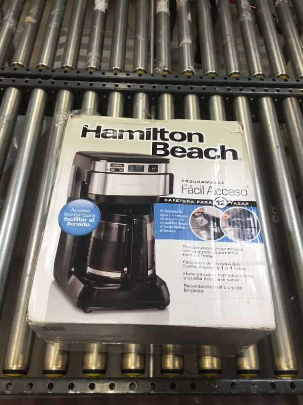 Photo 3 of Hamilton Beach 46310 Programmable Coffee Maker 12 Cups Black