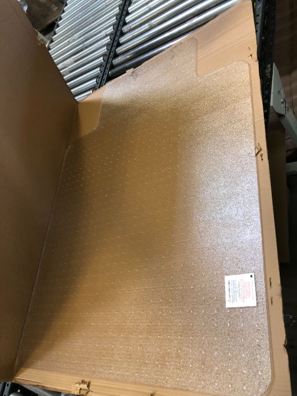 Photo 1 of AmazonBasics Polycarbonate Carpet Chair Mat with Lip - 47'' x 35''