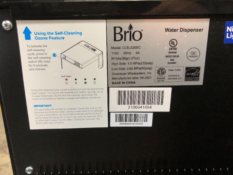 Photo 5 of Brio Self Cleaning Bottom Loading Water Cooler Water Dispenser - Limited Edition