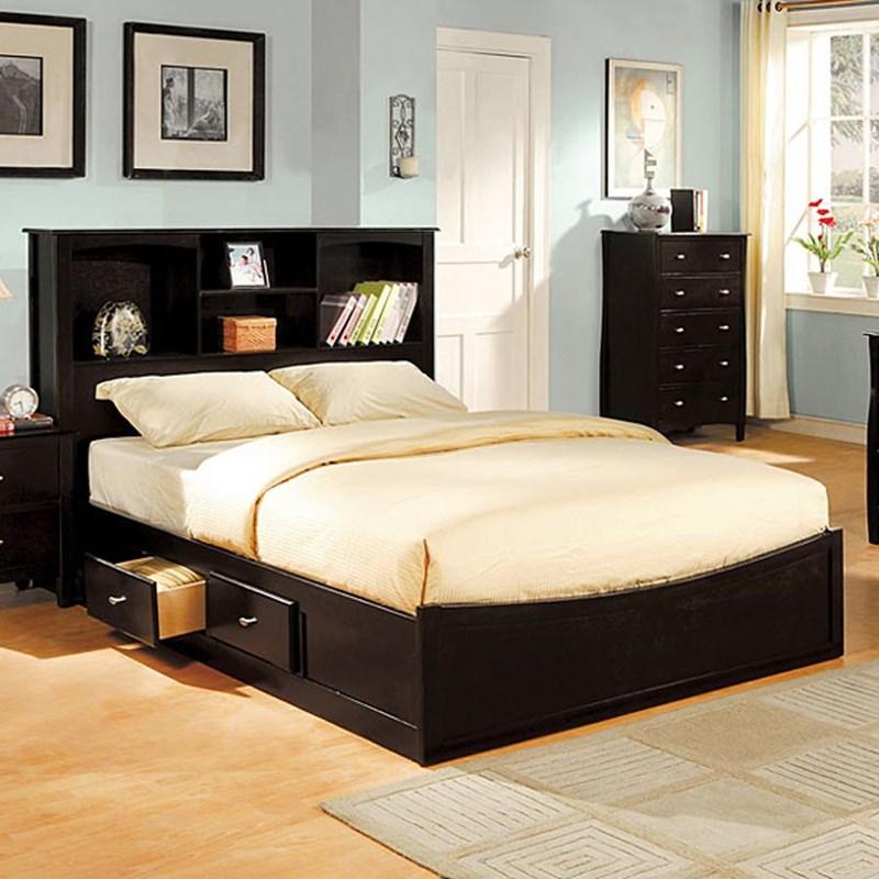 Photo 1 of Brooklyn CM7053EK-BED King Bookcase Bed (Beds - King) HEADBOARD and DRAWERS ONLY