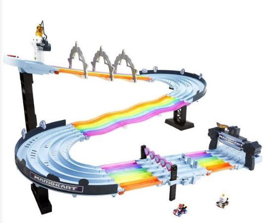 Photo 1 of Hot Wheels Mario Kart Rainbow Road Raceway Track Set