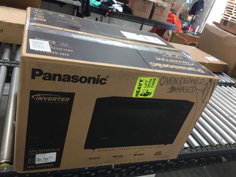 Photo 7 of Panasonic 2.2 Cu. Ft. Countertop Microwave Oven with Inverter Technology, Black