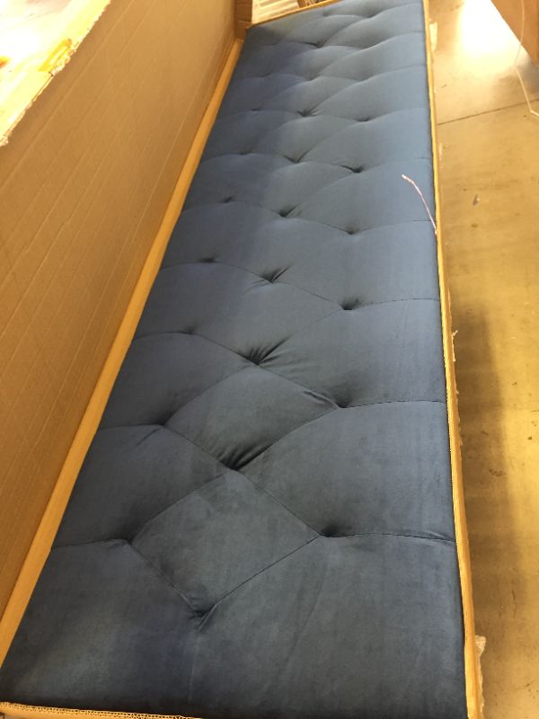 Photo 3 of Felix Velvet Fabric Upholstered Headboard - Baxton Studio King