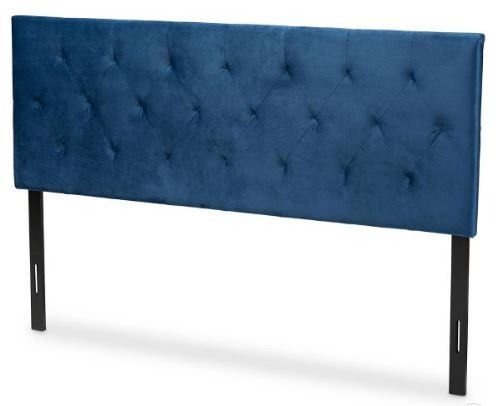 Photo 1 of Felix Velvet Fabric Upholstered Headboard - Baxton Studio King