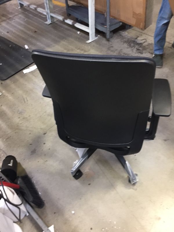 Photo 2 of Steelcase Leap Chair, Black Fabric,FBA,5" Cylinder